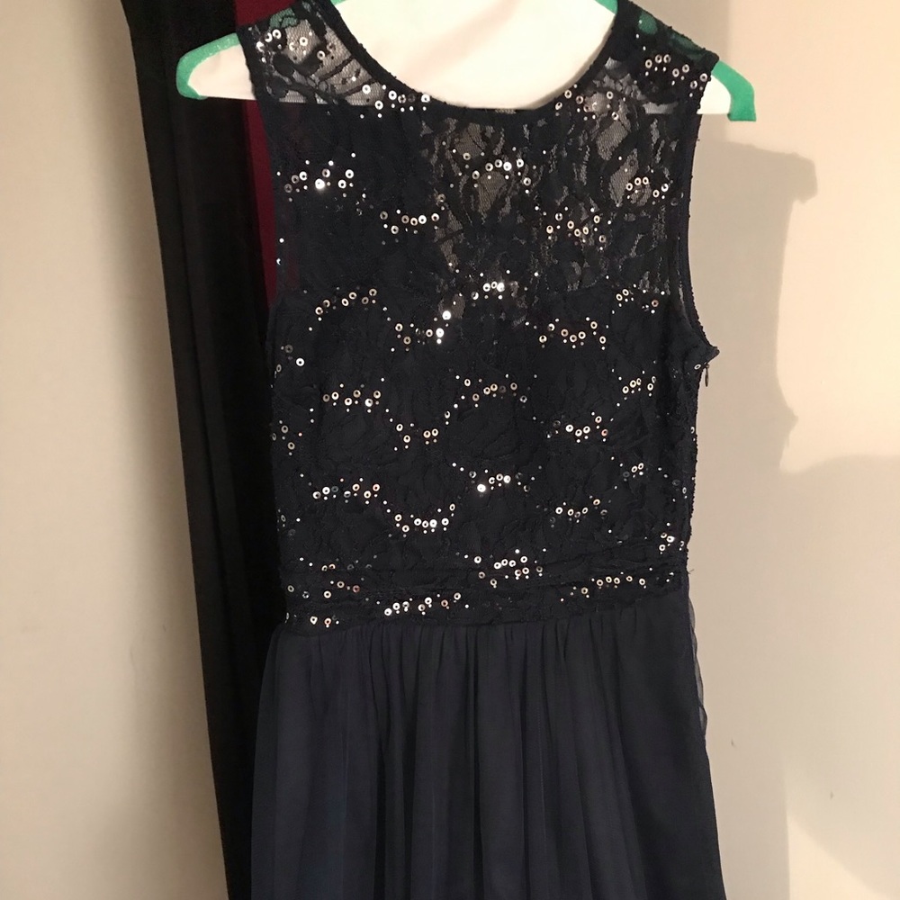Size 7 Blue short Formal dress